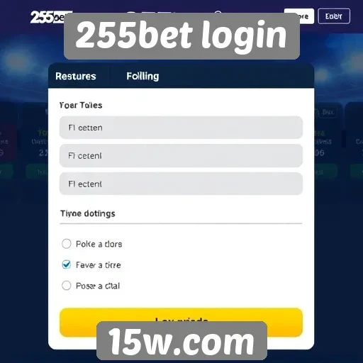 Recursos disponíveis no site 255bet login