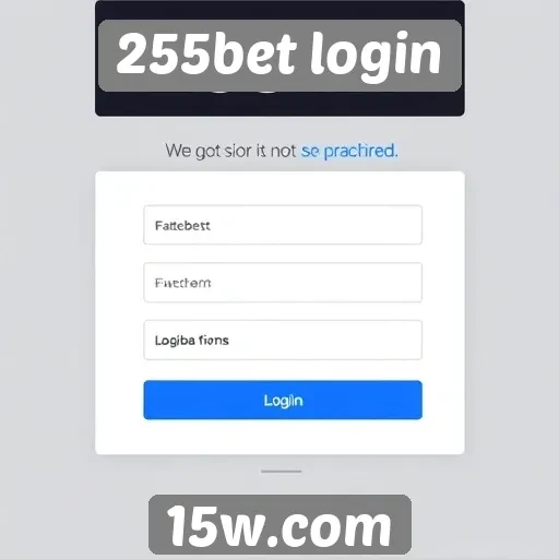 Login simples e rápido no site 255bet